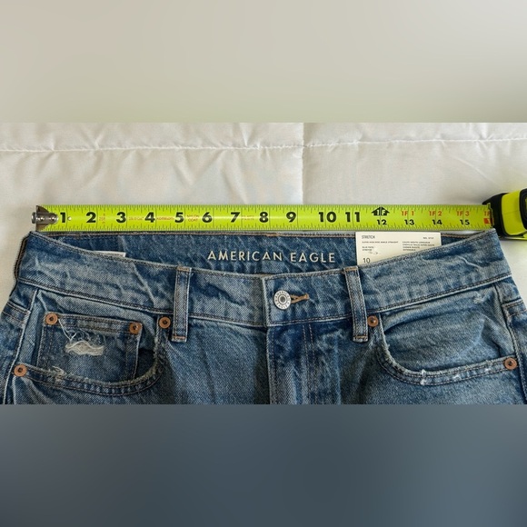 New American Eagle SUPER HIGH-RISE ANKLE STRAIGHT Sz 10 Long - Picture 6 of 8